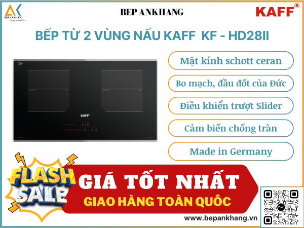 Bếp từ 2 vùng nấu KAFF KF - HD28II - Made in Germany